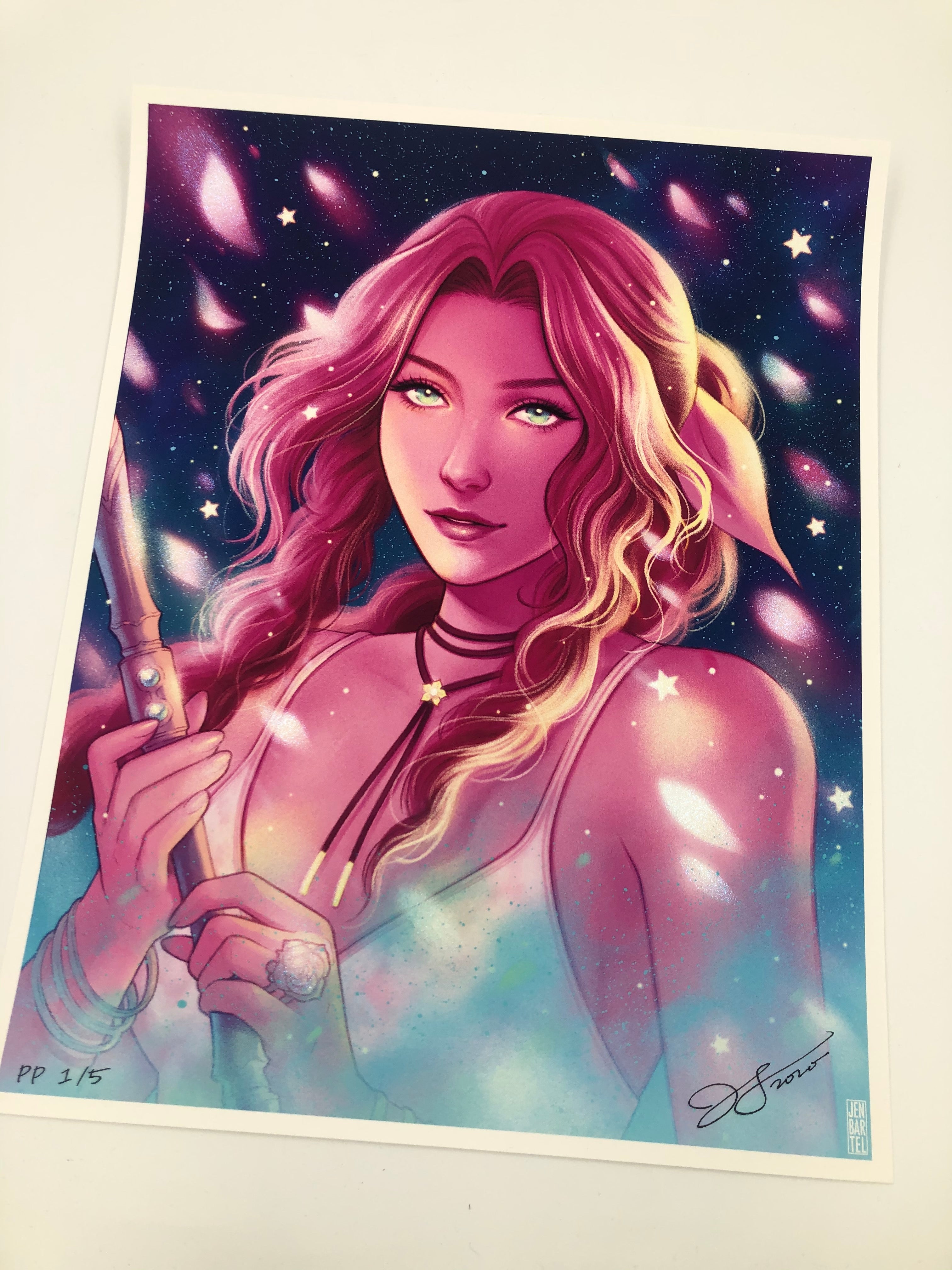 Hand Embellished "Planet's Protection"