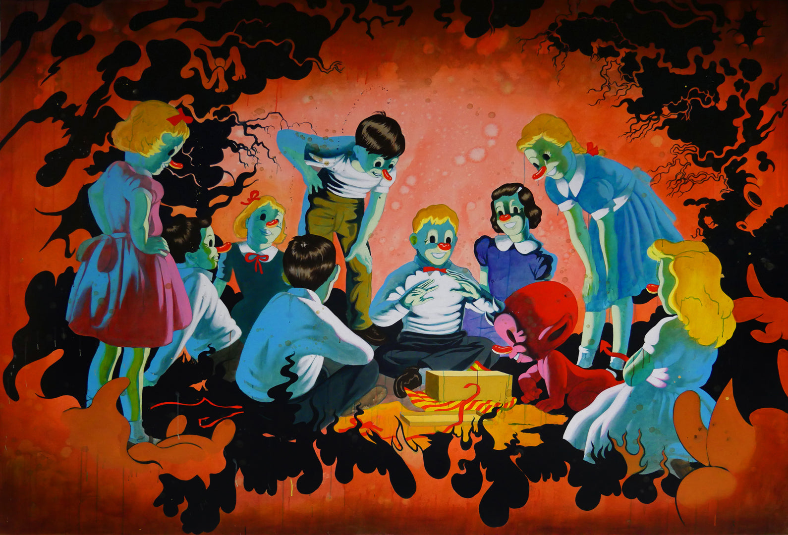 Victor castillo art ビクターカスティージョ　pop art Victor castillo art ビクターカスティージョ pop art Pop-Surrealist