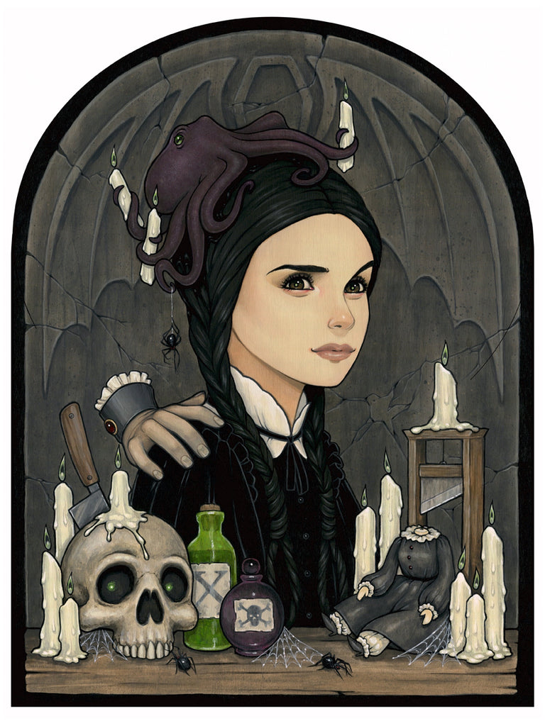 Glenn Arthur's Wednesday Addams on The People's Printshop – The