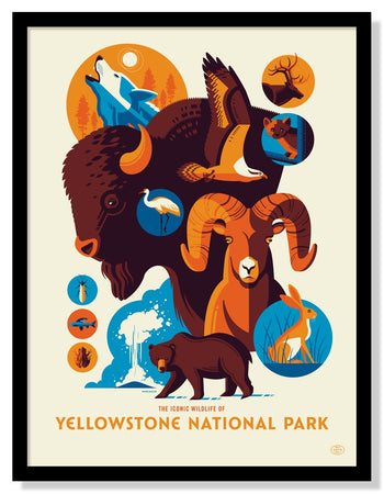"Iconic Wildlife of Yellowstone National Park"