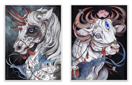 "The Sacred Bull" & "The Gift Horse" Set